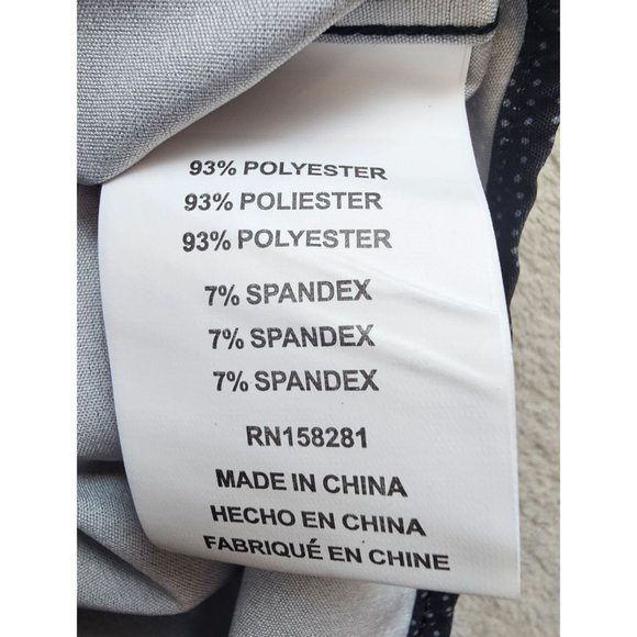 Tom Blaine Shirt Mens XL Black Dotted Button Performance Collection Slim Fit NEW - Picture 12 of 12